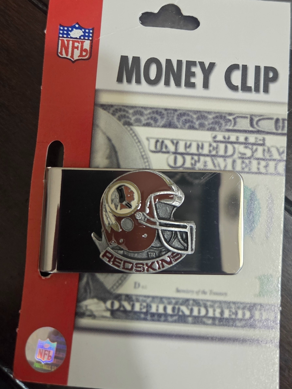 Redskins Vintage Money Clip